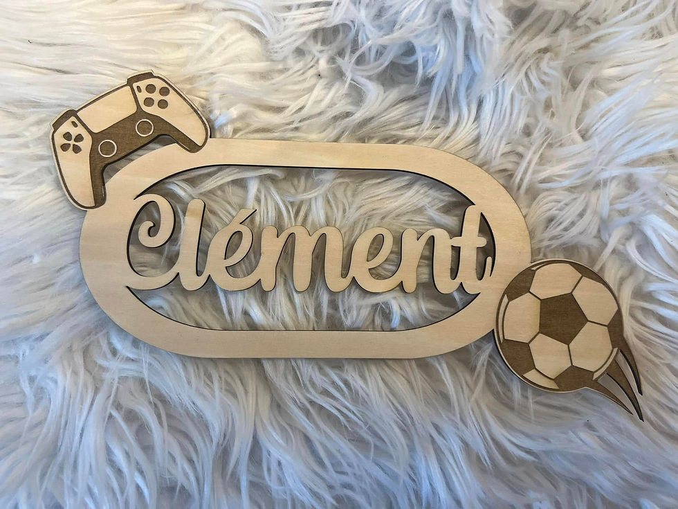 Prénoms personnalisés en bois