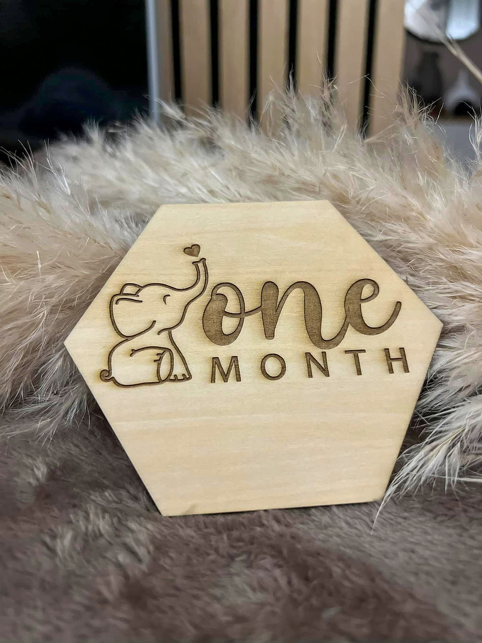 Miniature : 🐘 Tuiles évolutives bébé en bois – Souvenirs mois après mois 🐘