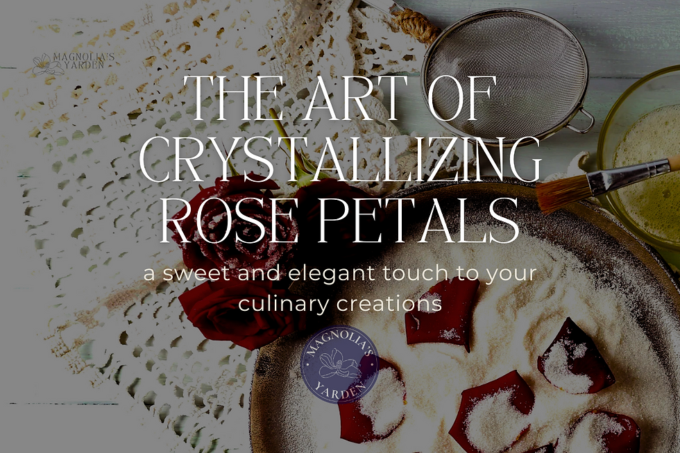 Crystallizing Rose Petals