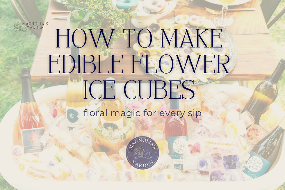 How to Make Edible Flower Ice Cubes