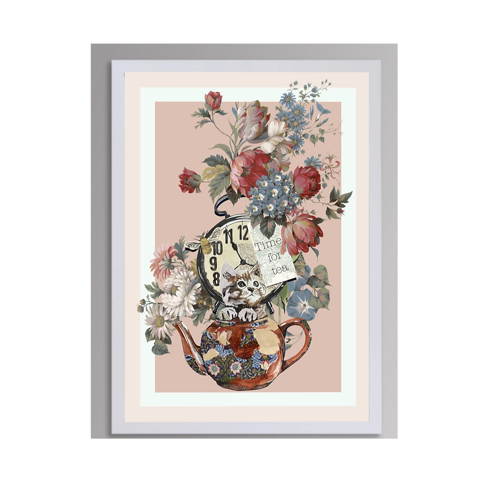 Thumbnail: Cat and Teapot Collage