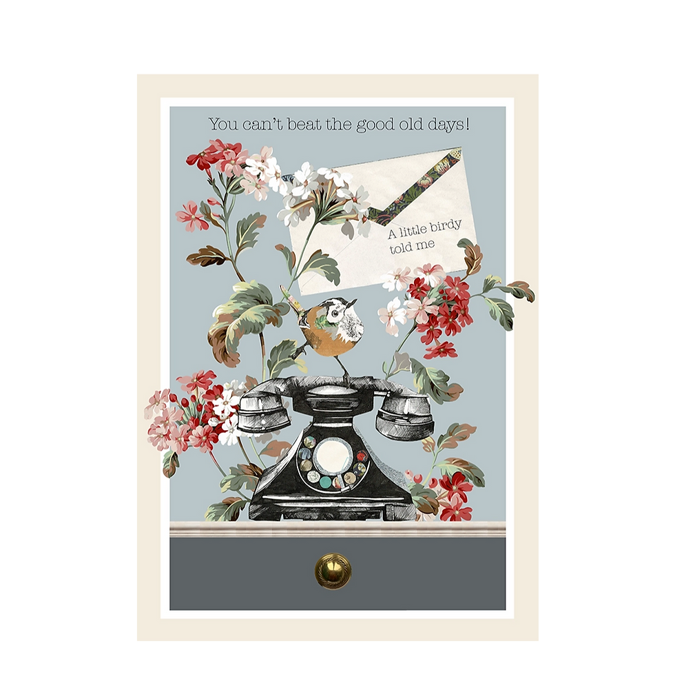 Thumbnail: Bird and Telephone Collage