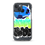 Thumbnail: Clear phone case with graffiti design, skull, and text. FXM DROP PHONE CASE