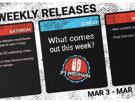 (Updated) Week of March 3rd, 2019 Nintendo Switch Physical Releases & Limited Preorders