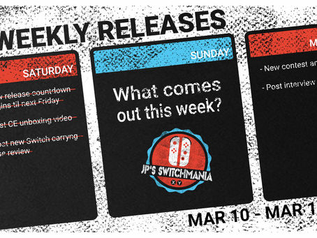 Week of March 10th, 2019 Nintendo Switch Physical Releases & Limited Preorders