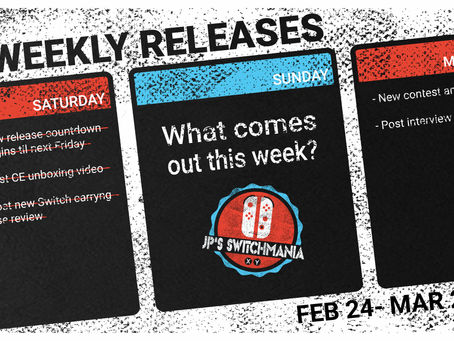 (Update) Week of February 24th, 2019 Nintendo Switch Physical Releases & Limited Preorders