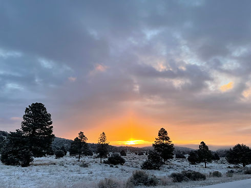 scenary sunrise snow datil canyon.JPG