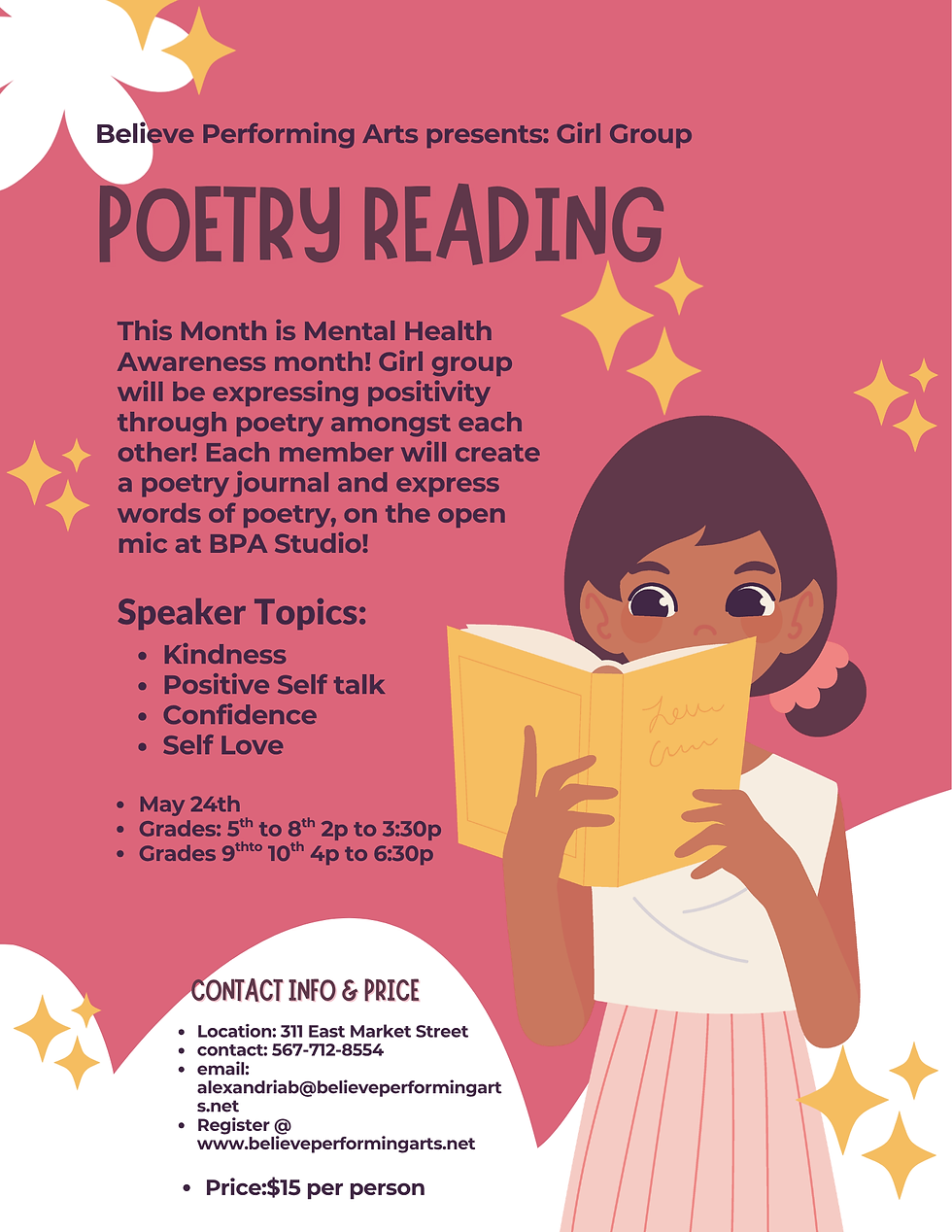 Poetry Reading (5th to 8th Grade)