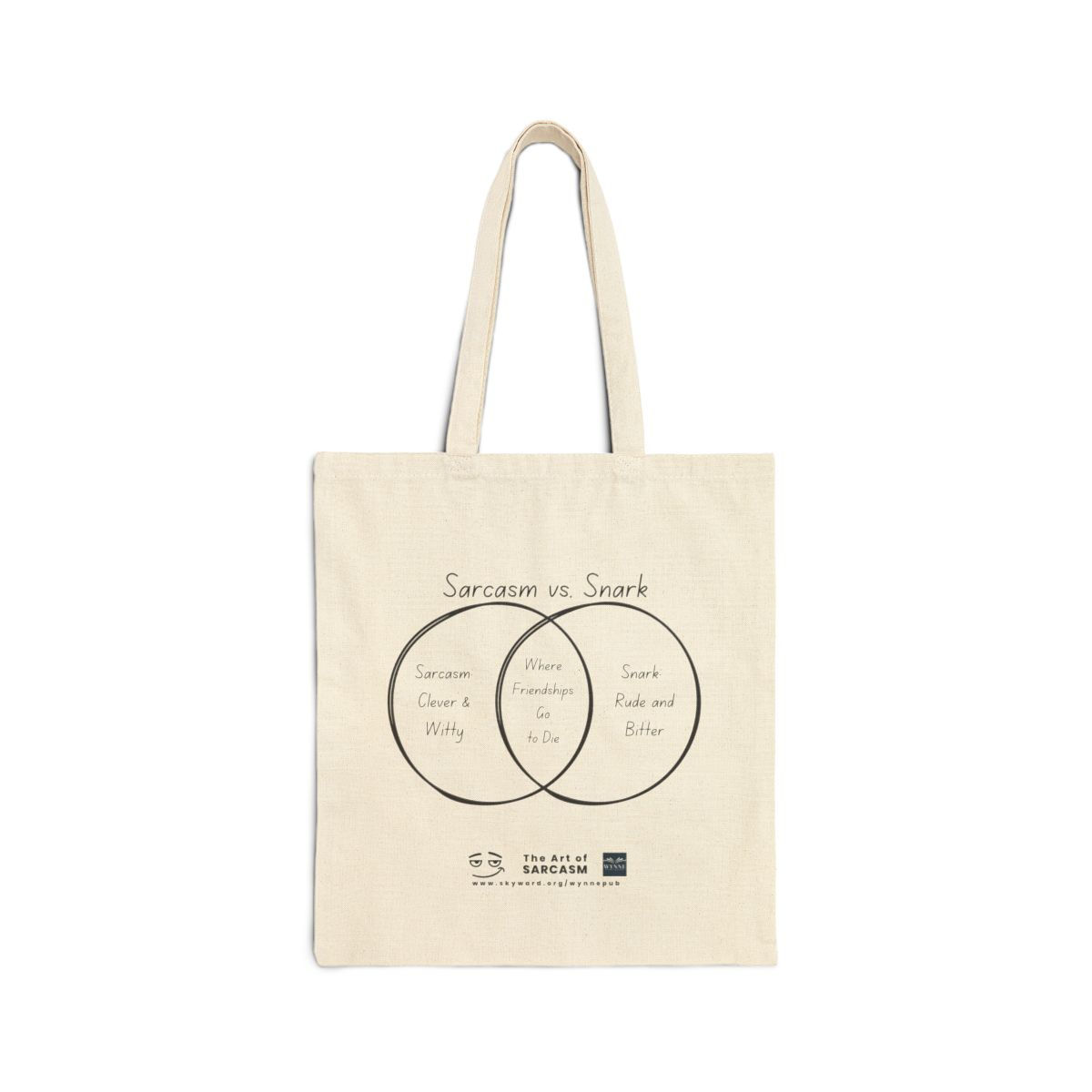 "The Sarcasm Spectrum" Cotton Canvas Tote Bag