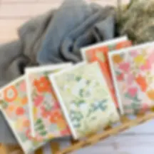 Hand Drawn Floral Greeting Card Set