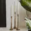 Thumbnail: Gold Cast Iron Candle Holders (3)