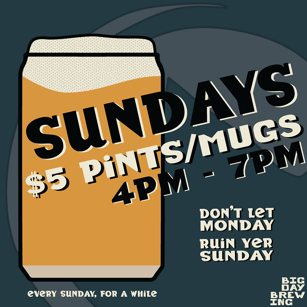 $5 PINTS/MUGS