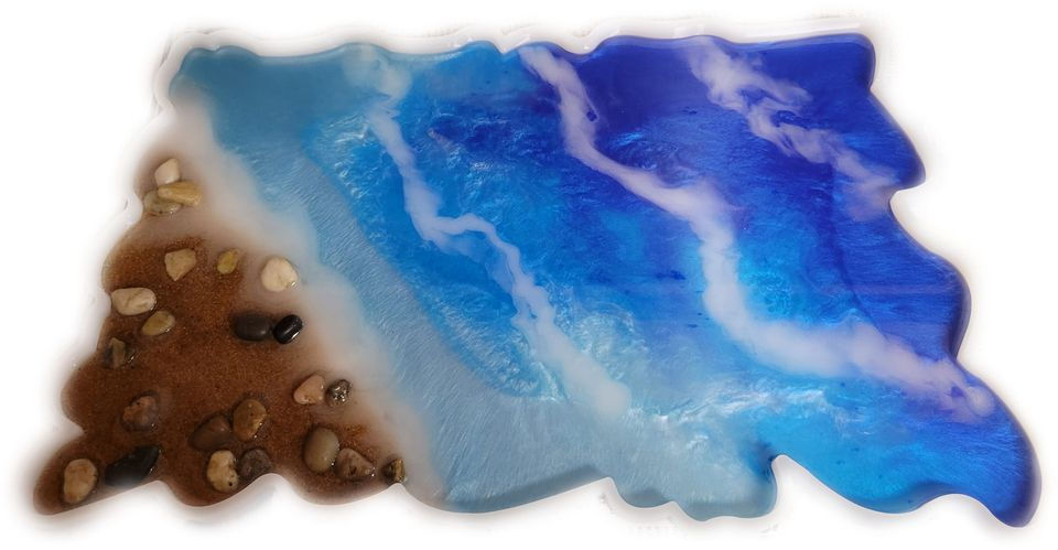 Thumbnail: Large Round/Rect. Seascape Tray