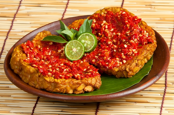 Tempe Goreng Sambal Bawang