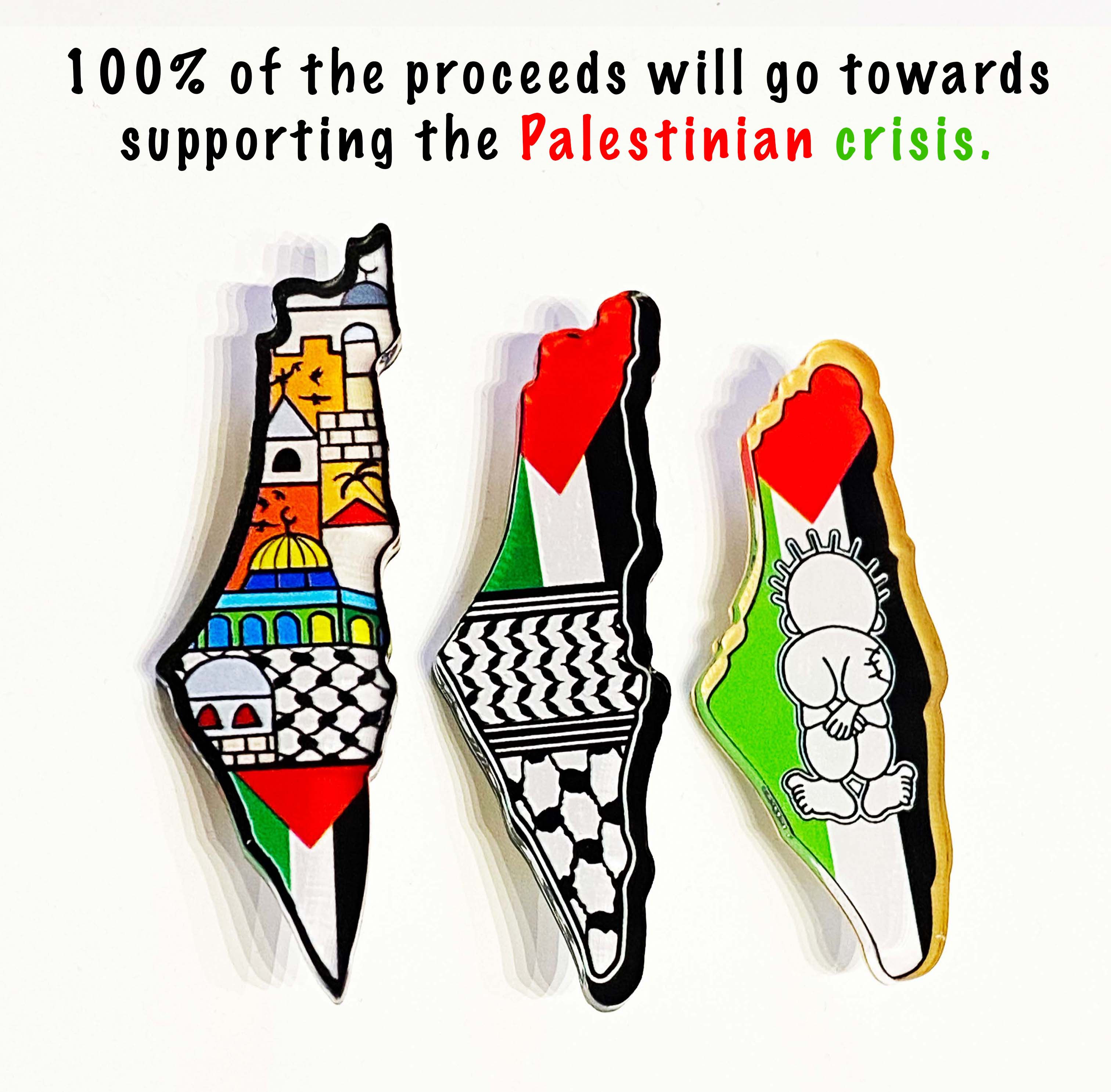 Palestine Pins 3 Pack