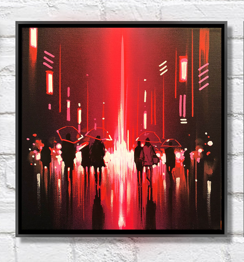 Thumbnail: 'Ghost Cities' - Original painting on canvas