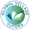 This is the Global Village Tutors logo of children working together with an adult to flourish in their learning.