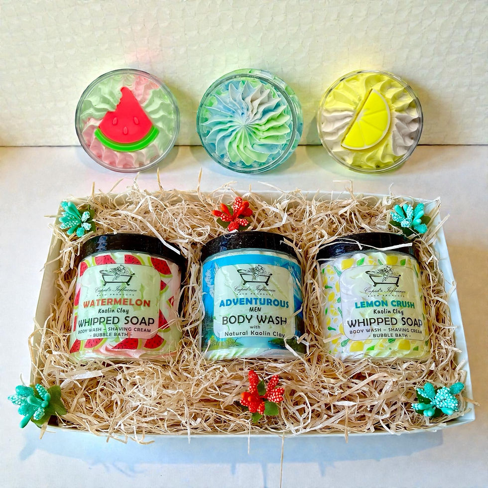 Adventurous Men Whipped Soap Gift Set of 3 Jars