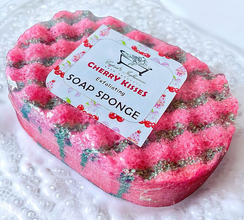 Cherry Kisses Exfoliating Soap Sponge