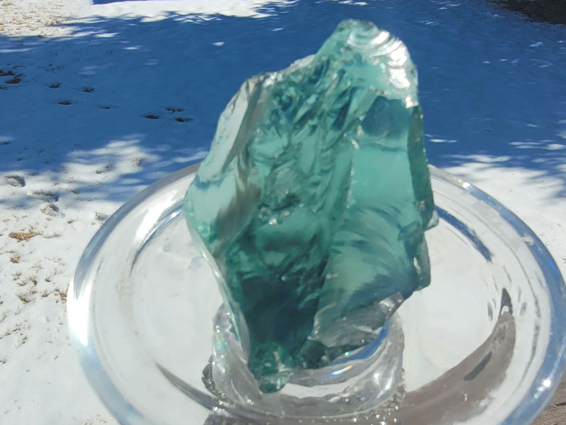 Lemuria Teal Diamond Plasma Liquid Ray Tone Andara Master Crystal 190grams