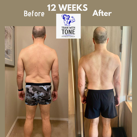 Chris lost 18 lb & gained muscle in 12 weeks