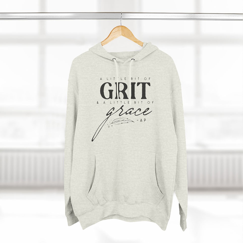 Thumbnail: "A Little Bit of Grit & A Little Bit of Grace" Premium Pullover Hoodie (Black)