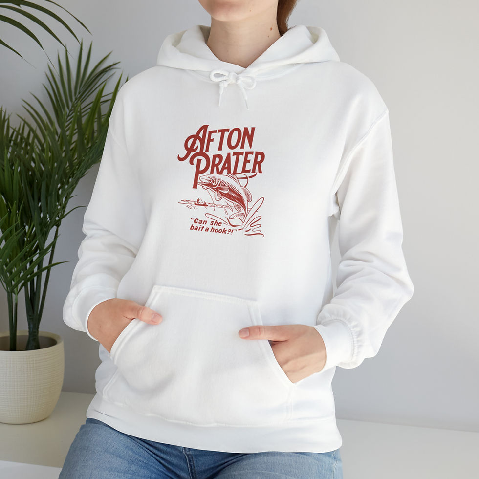 Thumbnail: "Can She Bait a Hook?" Unisex Heavy Blend™ Hooded Sweatshirt With Logo