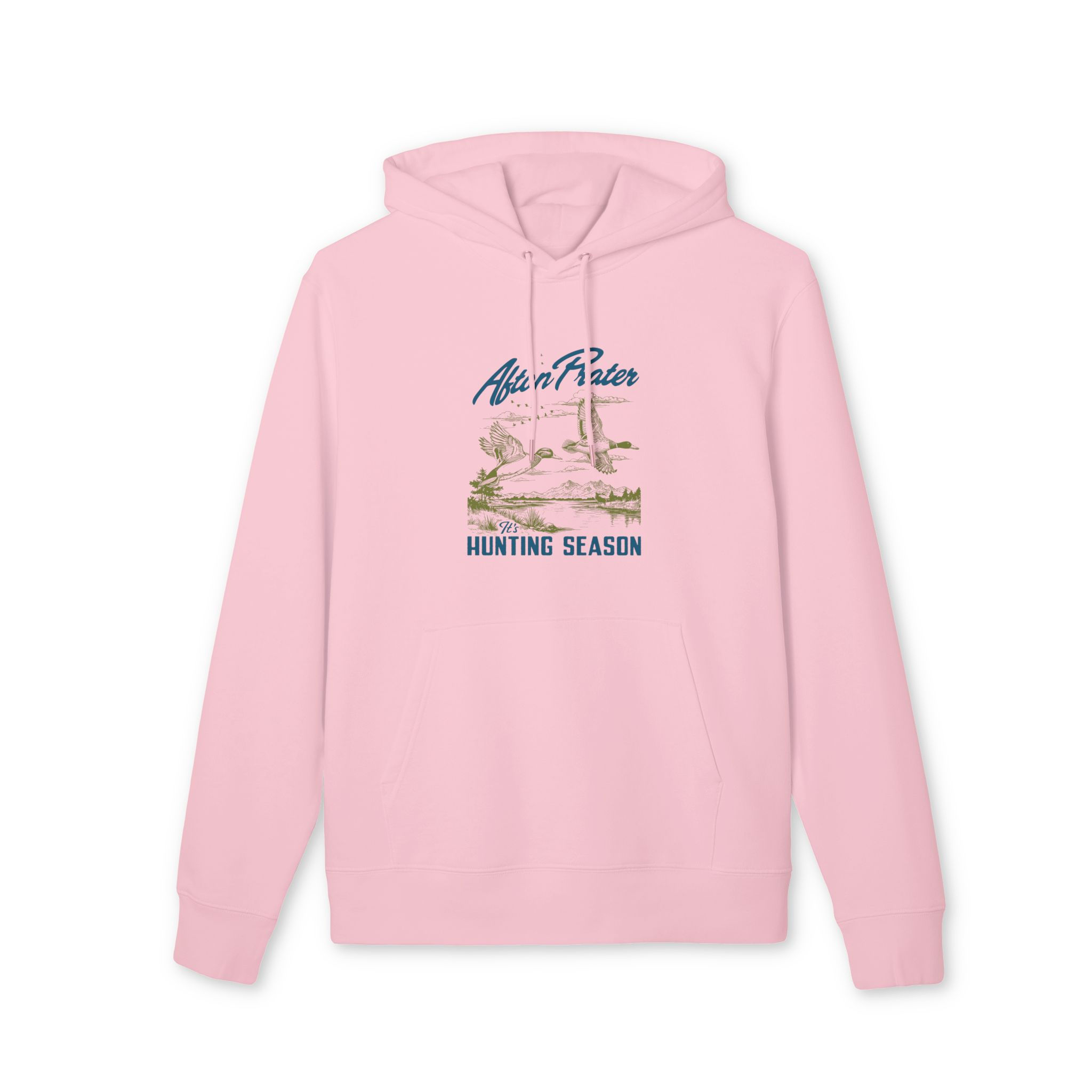 "It's Hunting Season" With Logo Unisex Cruiser Hoodie (Blue)