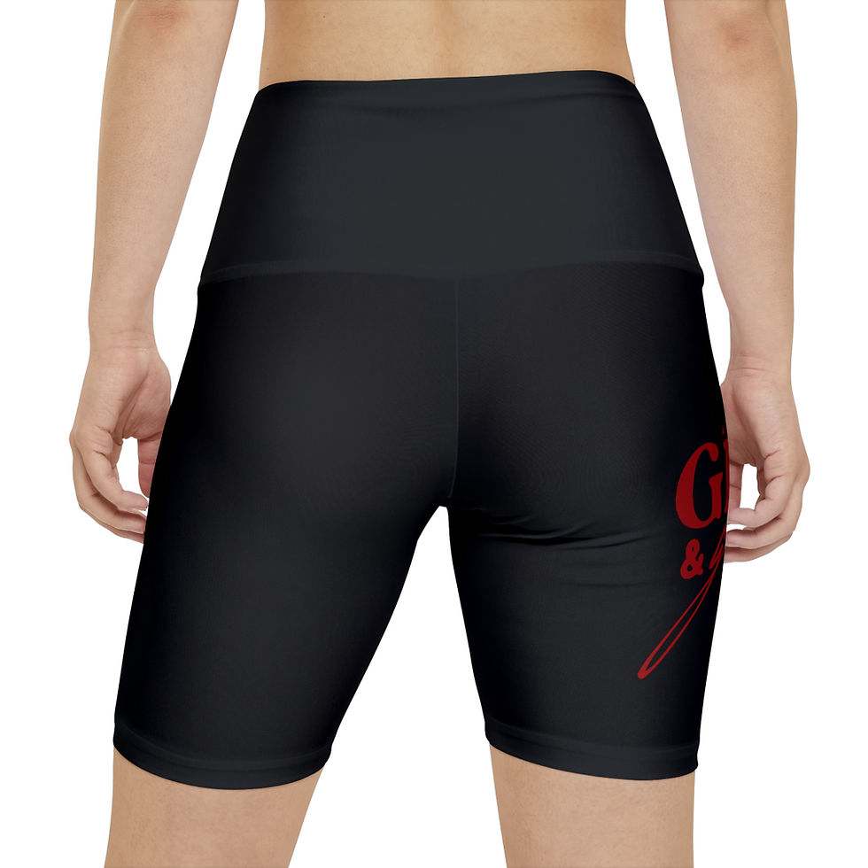 Thumbnail: "Grit & Grace" Women's Workout Shorts (Red)