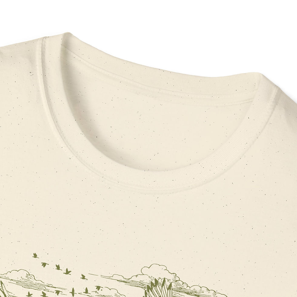 Thumbnail: "It's Hunting Season" Unisex Softstyle T-Shirt (Blue)