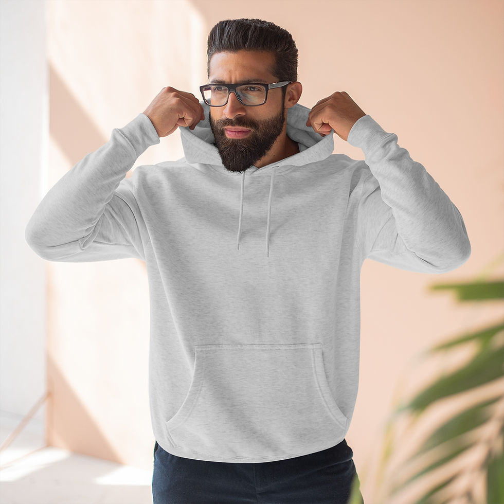 Thumbnail: Bull Rider "You've Got 8 Seconds" Unisex Premium Pullover Hoodie (On Back)