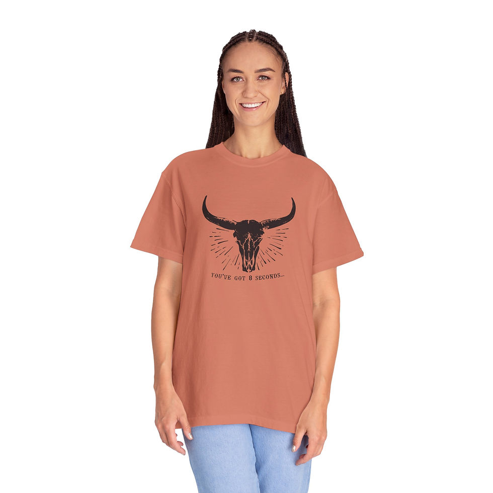 Thumbnail: "You've Got 8 Seconds" Unisex Garment-Dyed T-shirt