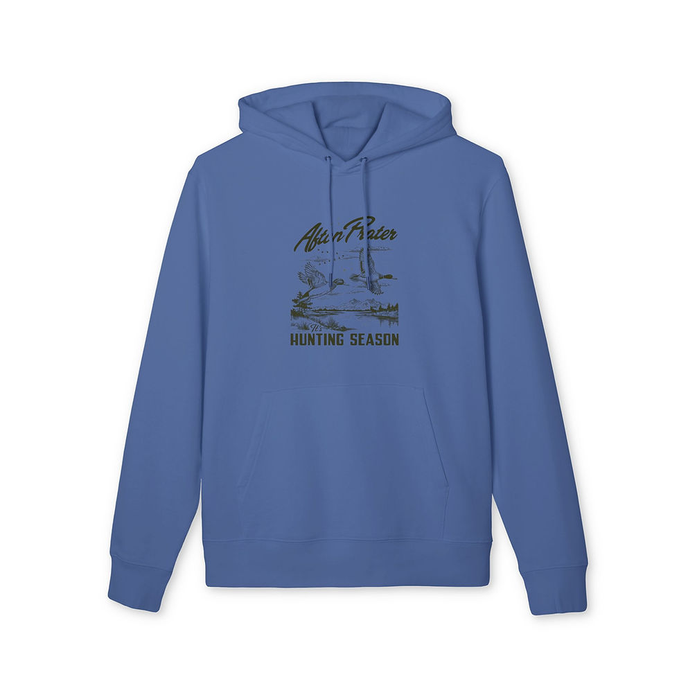 Thumbnail: "It's Hunting Season" With Logo Unisex Cruiser Hoodie (Black)