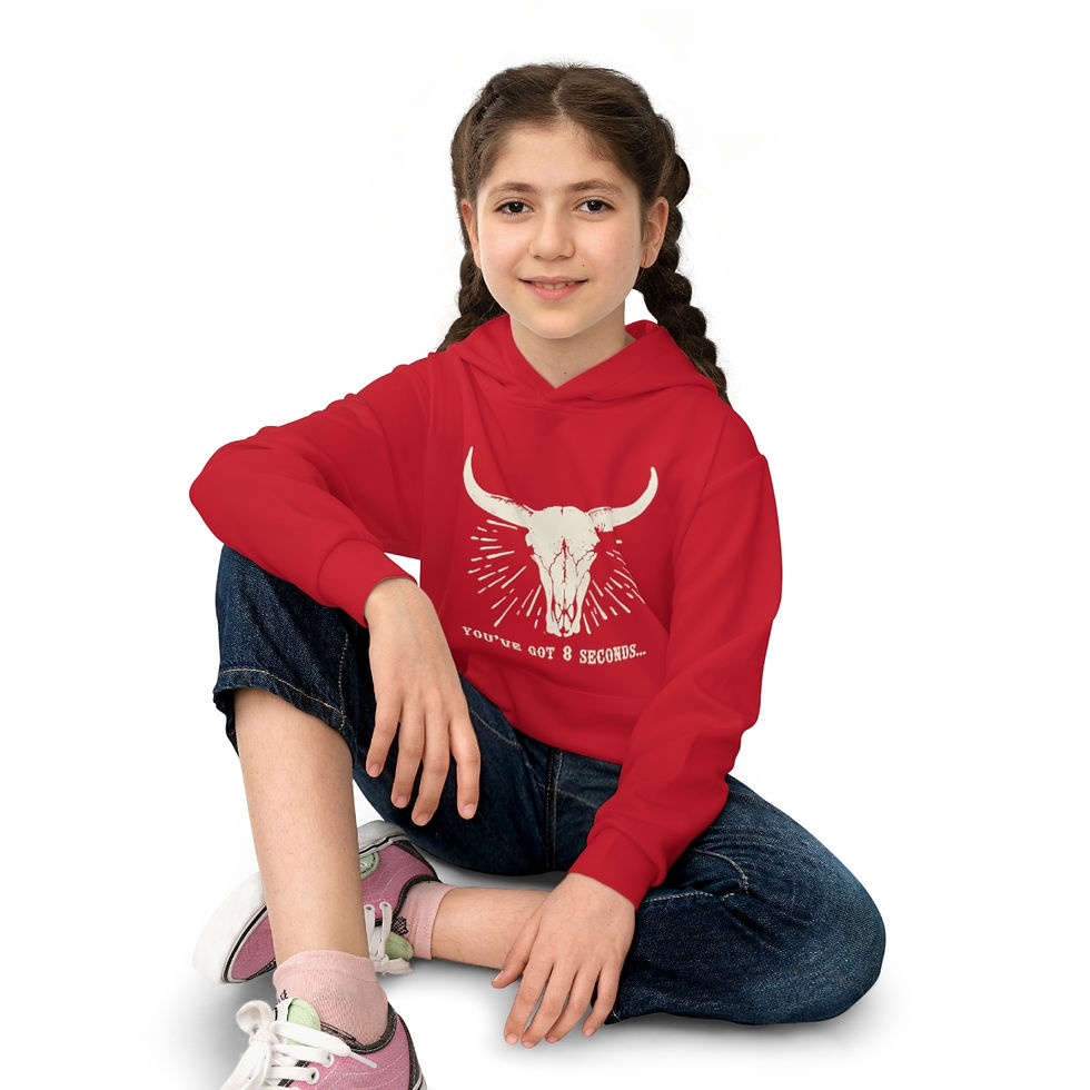 Thumbnail: "You've Got 8 Seconds" Children's Hoodie (AOP)