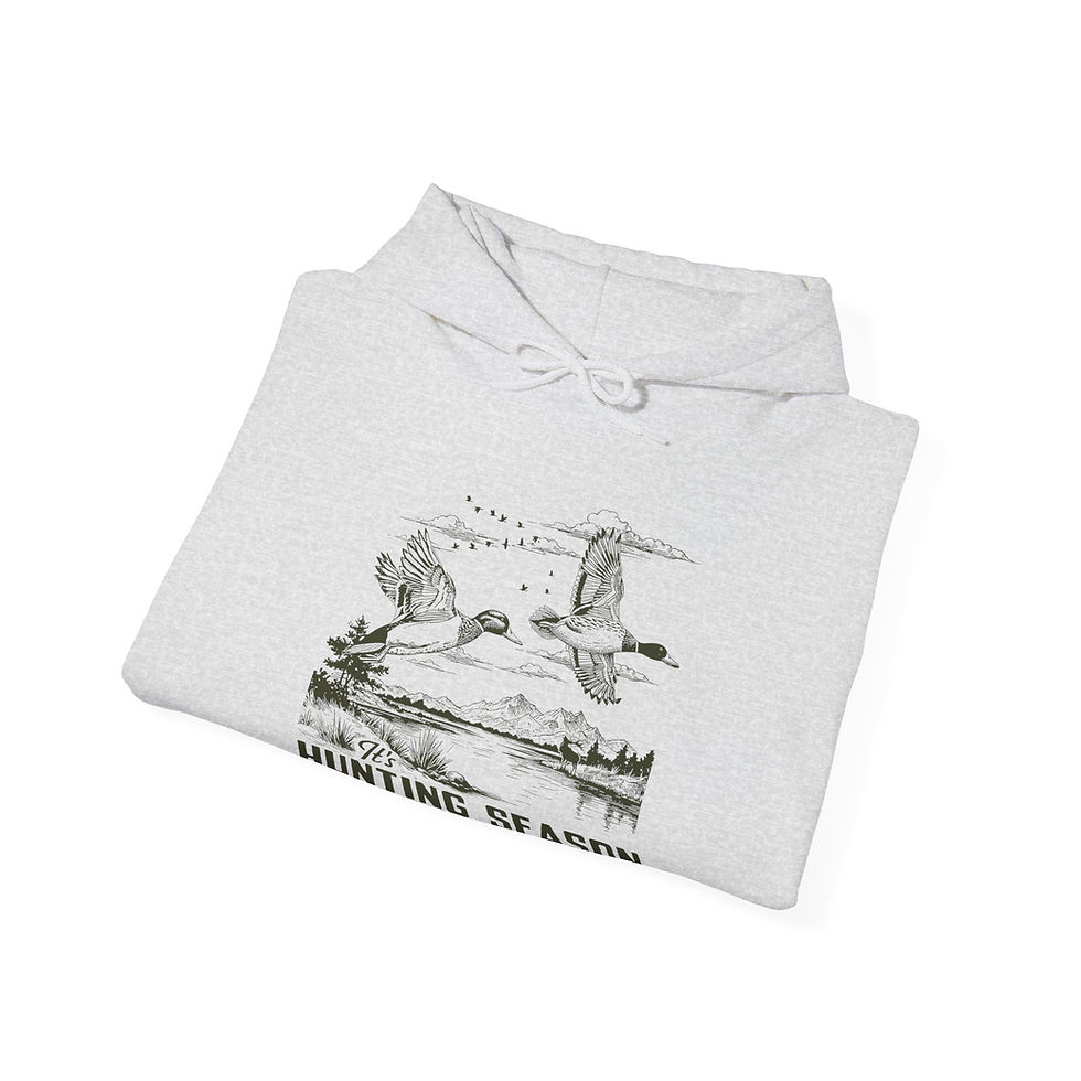 Thumbnail: "It's Hunting Season" Heavy Blend™ Hooded Sweatshirt (Black)