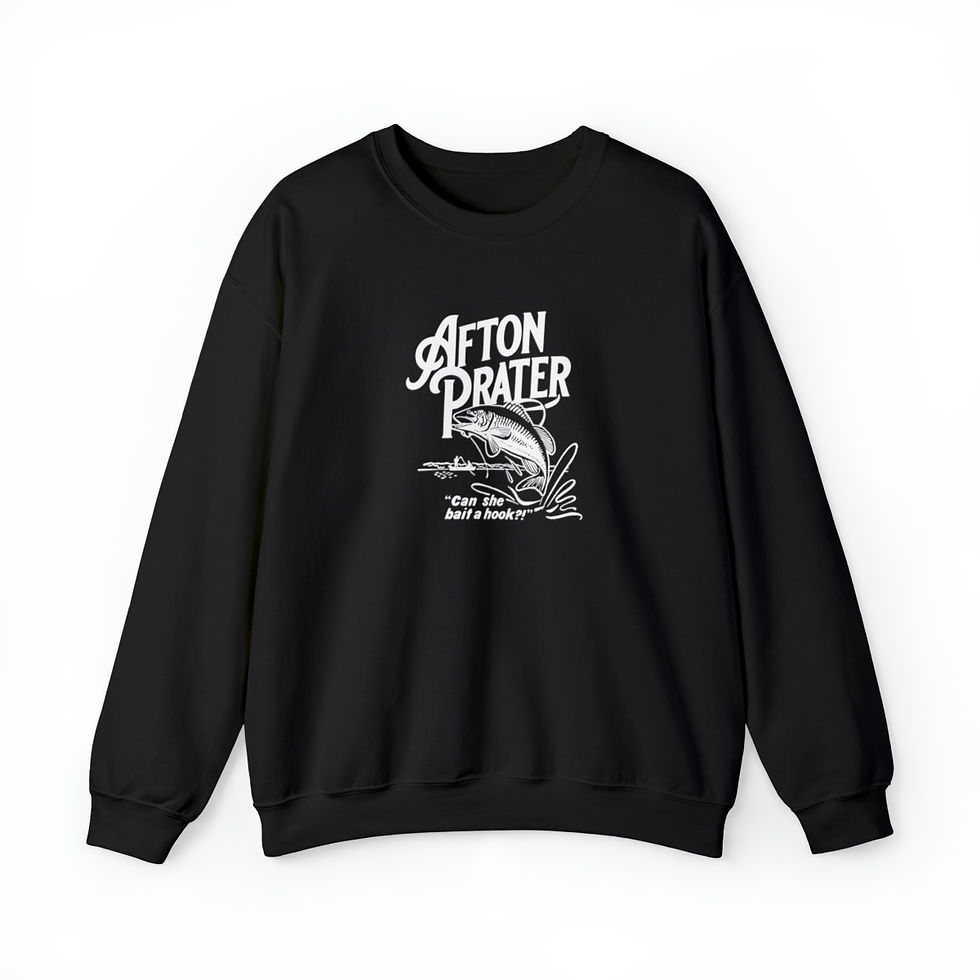 Thumbnail: "Can She Bait a Hook?" Unisex Heavy Blend™ Crewneck Sweatshirt With Logo