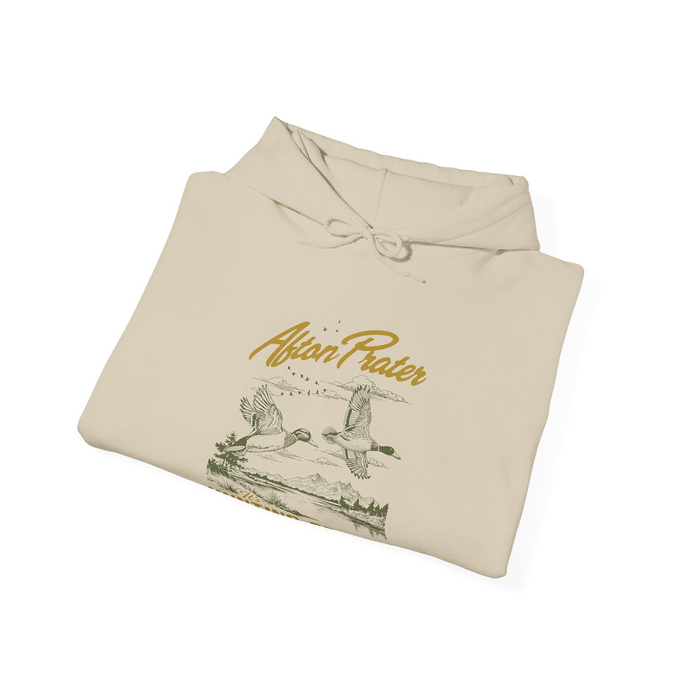 Thumbnail: "It's Hunting Season" With Logo Heavy Blend™ Hooded Sweatshirt (Yellow)