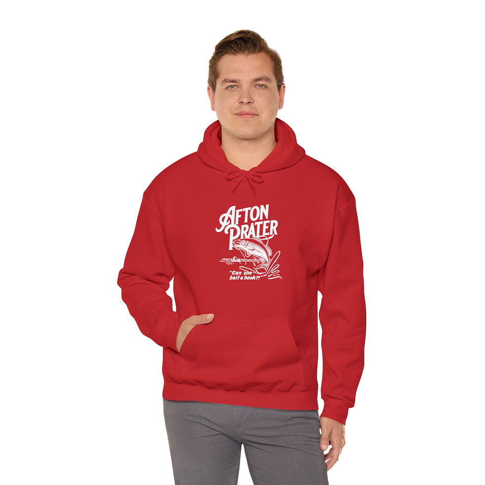 Thumbnail: "Can She Bait a Hook?" Unisex Heavy Blend™ Hooded Sweatshirt With Logo