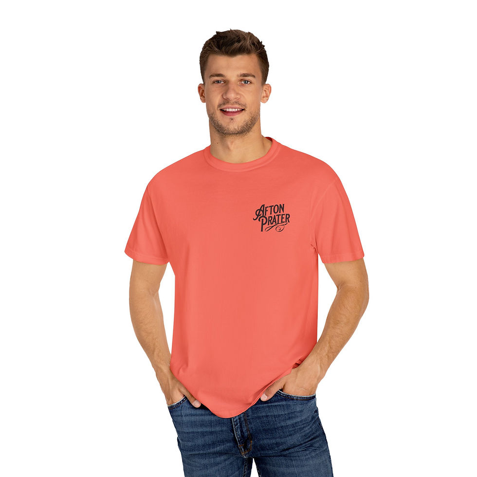 Thumbnail: "You've Got 8 Seconds" (On Back) Unisex Garment-Dyed T-shirt (Logo on Front)