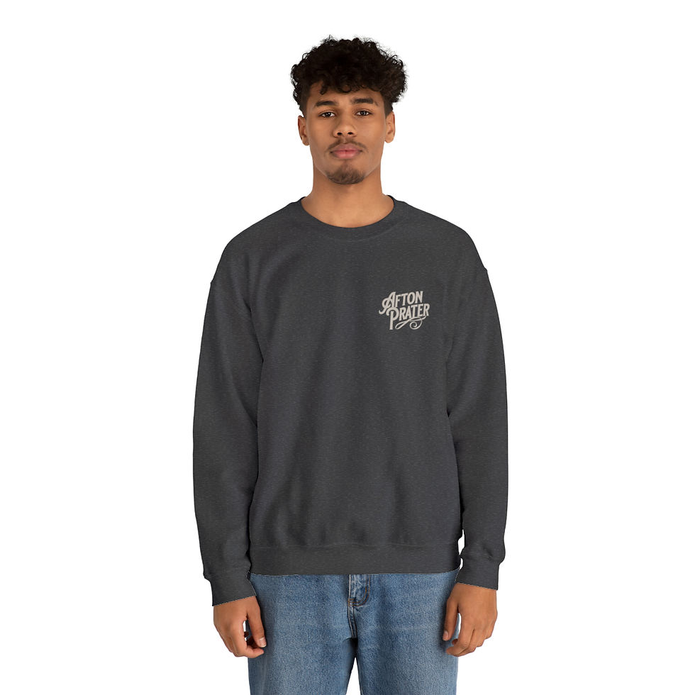 Thumbnail: "I'm Barbed Wire" (On Back) Heavy Blend™ Crewneck Sweatshirt (Logo on Front)
