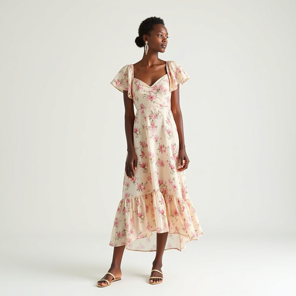 Floral Tea Gown