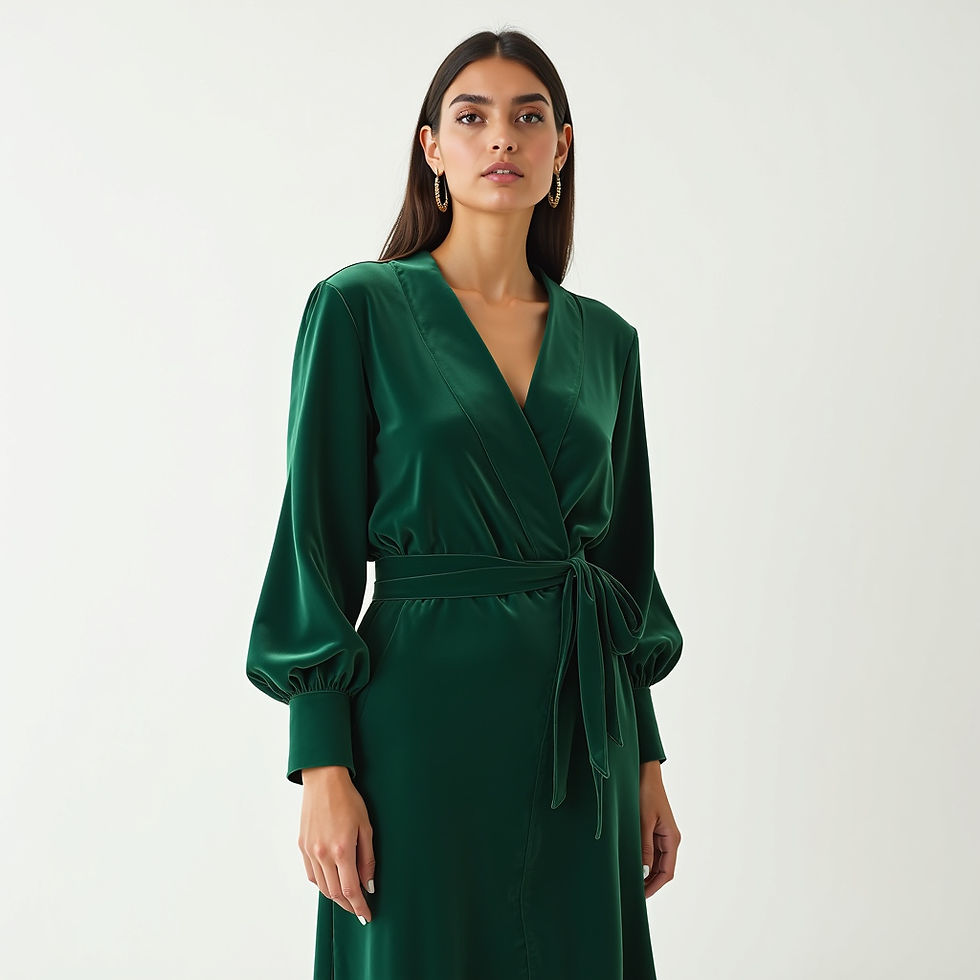Emerald Wrap Midi