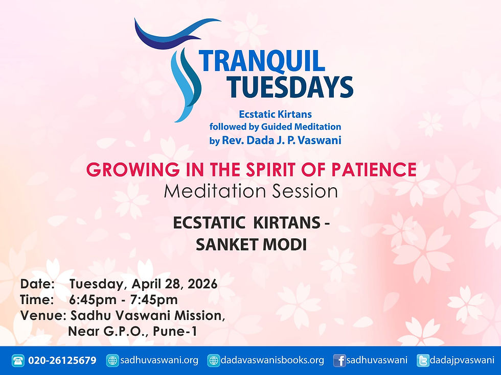 Tranquil Tuesdays - "Growing in the Spirit of Patience"