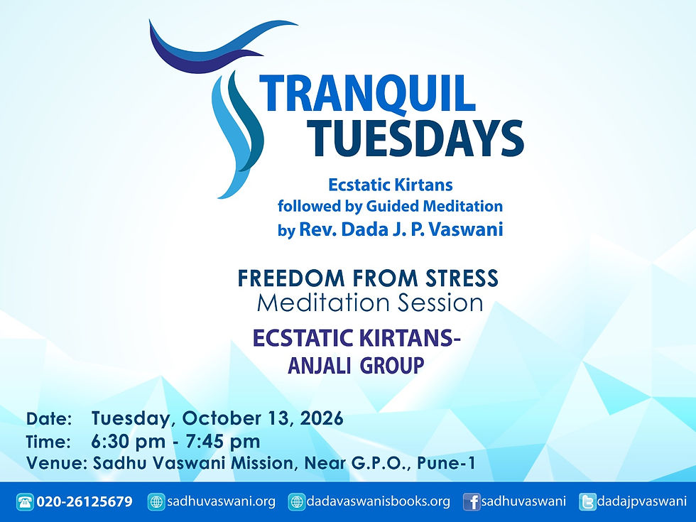 Tranquil Tuesdays - "Freedom From Stress"