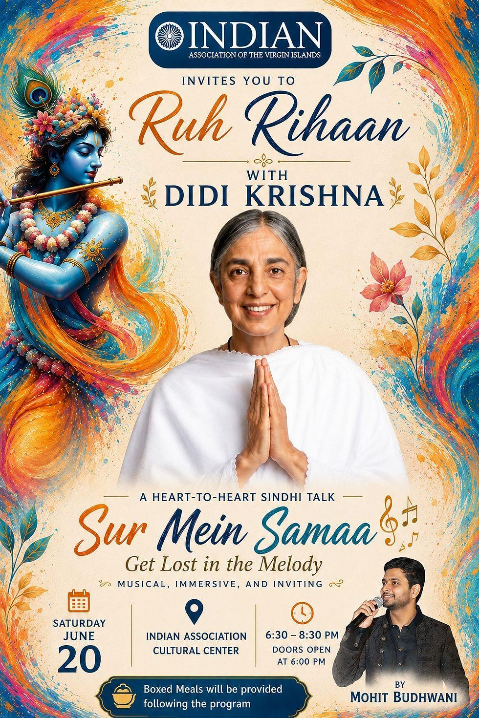 Ruh Rihaan with Didi Krishna in US Virgin Islands