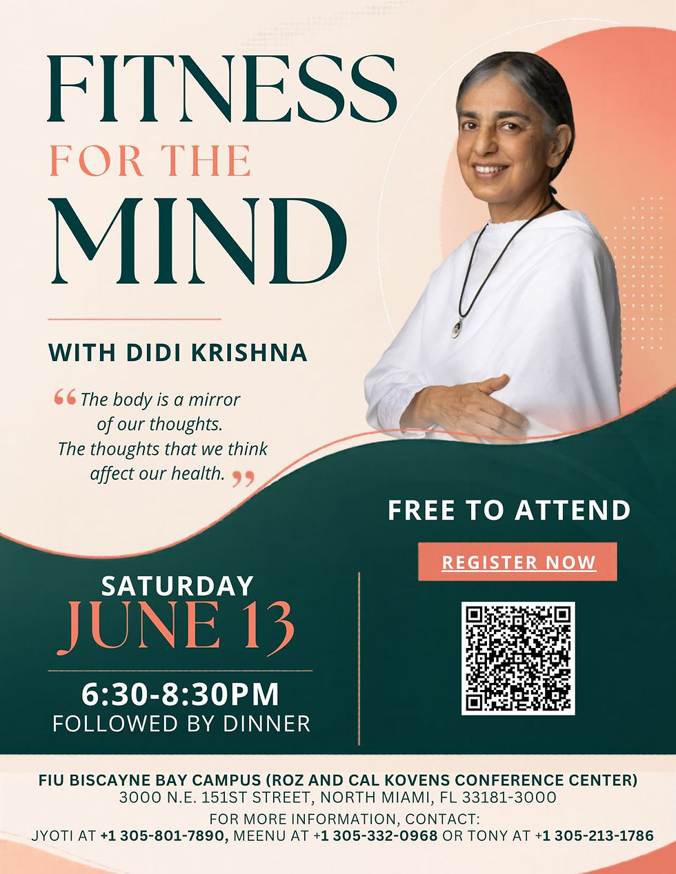 Fitness for the Mind with Didi Krishna in Miami, FL