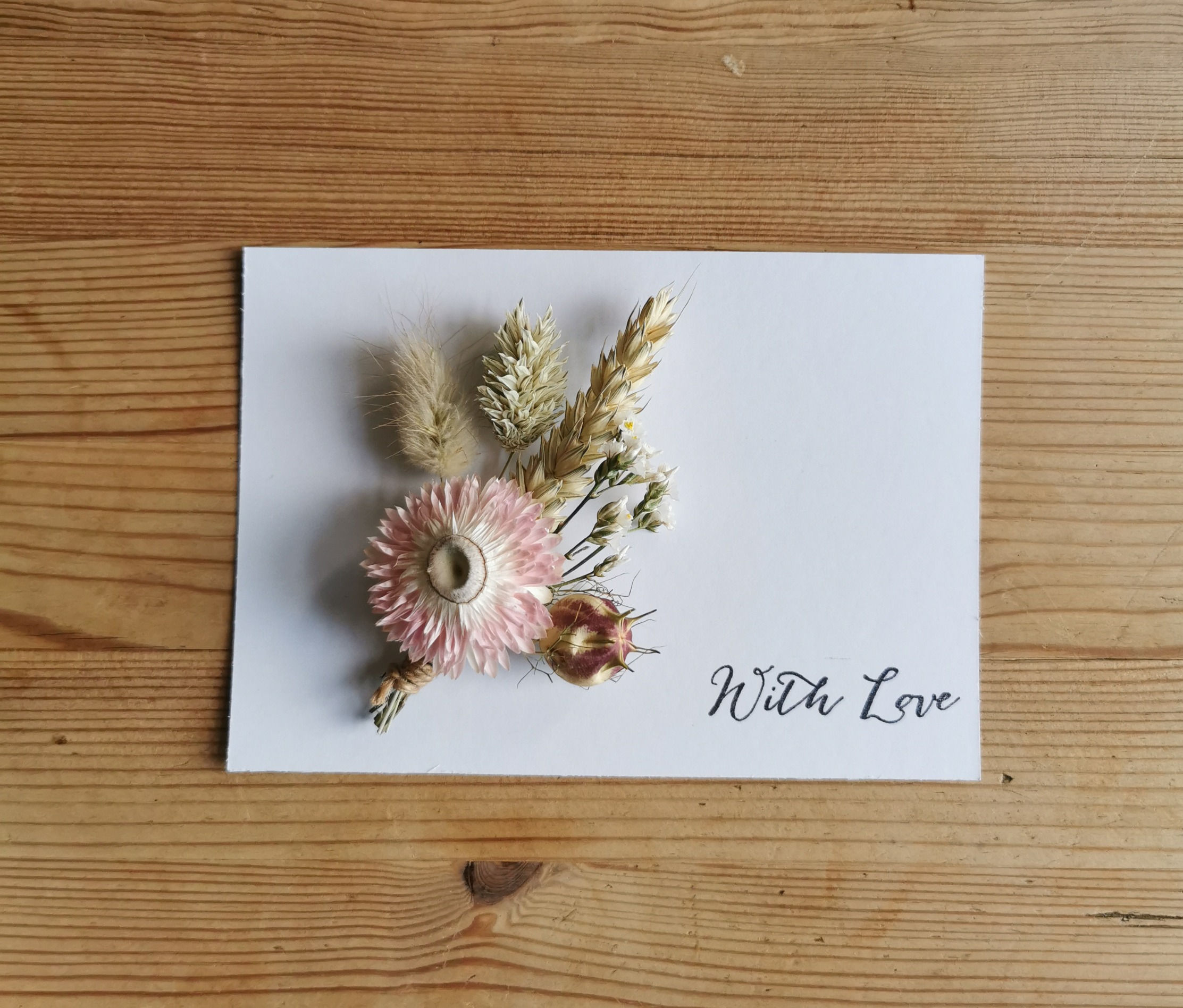 Dried Flower Postcard