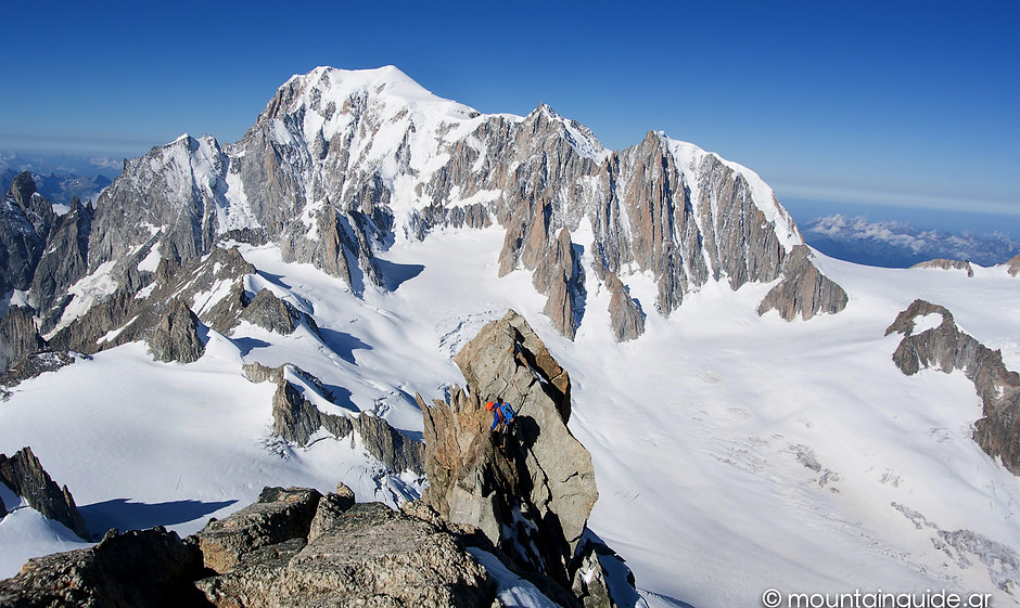 Nikos Hadjis - Mountain Guide - Alpinism - Summit Dent du Géant 4.013m
