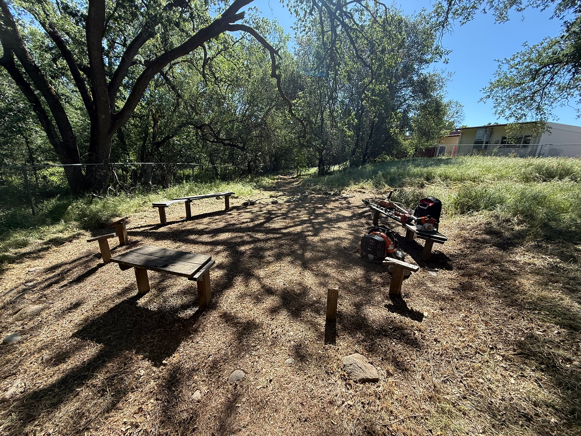 Gathering space off the trail