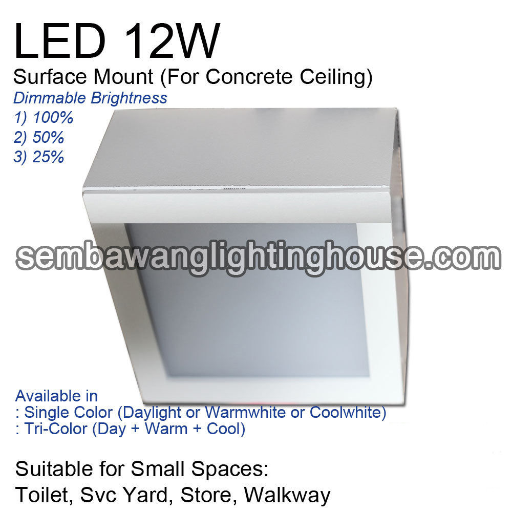 AL3995 - LED 12W DIMMABLE OR TRI-COLOR SINGLE CEIL
